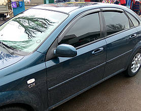 Вітровики, дефлектори вікон Chevrolet Lacetti Лачетти Седан 2002-2013 (AutoClover)