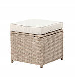 Комплект, набір садових меблів Garden Line ABI3517 CESME кутовий диван, стіл та два пуфи у бежевому кольорі, фото 8