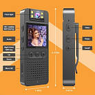 Нагрудна камера Body camera CS06 1080 FHD, нічна зйомка, фото 3