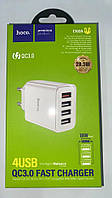 Мережевая зарядка для телефонів Hoco C102A Fuerza (4USB, QC3)