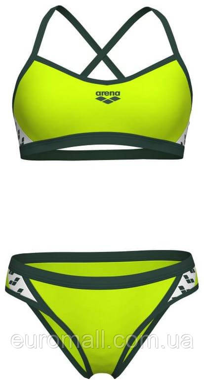 Купальник роздільний для Жінкиок Arena ICONS BIKINI CROSS BACK SOLID салатовий Жінки 38, фото 1