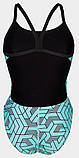 Купальник закритий для Жінкиок Arena ESCAPE SWIMSUIT CHALLENGE BACK бірюзовий, чорний Жінки 36, фото 4