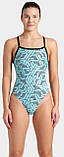 Купальник закритий для Жінкиок Arena ESCAPE SWIMSUIT CHALLENGE BACK бірюзовий, чорний Жінки 36, фото 5