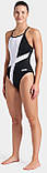 Купальник закритий для Жінкиок Arena DIAMOND SWIMSUIT LIGHTDROP BAC чорний, білий Жінки 38, фото 2