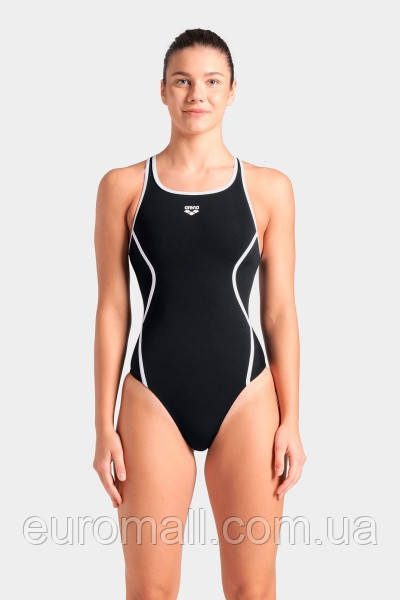 Купальник закритий для Жінкиок Arena PRO_FILE SWIMSUIT SOLID чорний, білий Жінки 44, фото 1