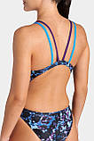 Купальник закритий для Жінкиок Arena ROCKIN SWIMSUIT SWIM TECH MULT чорний, синій, фіолетовий Жінки 42, фото 8