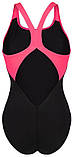 Купальник закритий для Жінкиок Arena DREAMHLINE SWIMSUIT V BACK чорний, фіолетовий, бірюзовій Жінки 42, фото 3
