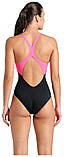 Купальник закритий для Жінкиок Arena DREAMHLINE SWIMSUIT V BACK чорний, фіолетовий, бірюзовій Жінки 42, фото 5