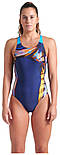 Купальник закритий для Жінкиок Arena DREAMHLINE SWIMSUIT V BACK темно-синій Жінки 40, фото 4
