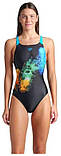 Купальник закритий для Жінкиок Arena VIBRANT SWIMSUIT SWIM PRO BACK чорний Жінки 38, фото 5