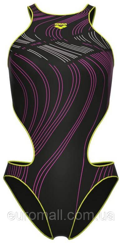 Купальник закритий для Жінкиок Arena ONE STREAM SWIMSUIT чорний, рожевий Жінки 36, фото 1