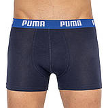 Труси-боксери Puma BASIC BOXER 2P синій, помаранчевий Чол S, фото 5