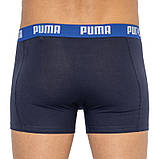 Труси-боксери Puma BASIC BOXER 2P синій, помаранчевий Чол S, фото 6