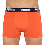 Труси-боксери Puma BASIC BOXER 2P синій, помаранчевий Чол S, фото 3