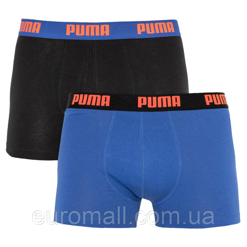 Труси-боксери Puma BASIC BOXER 2P чорний, синій Чол S