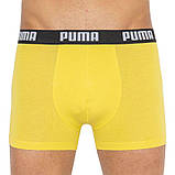 Труси-боксери Puma BASIC BOXER 2P сірий, жовтий Чол XL, фото 3