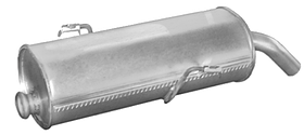 Глушник Peugeot 206 00-05 Polmostrow HB (1,4/1,6) COUPE CABRIO (1,6)