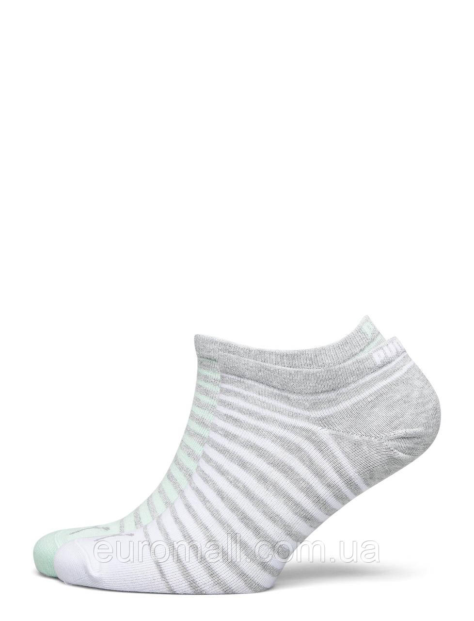 Шкарпетки Puma UNISEX SNEAKER 2P сірий, м'ятний, білий Уні 35-38