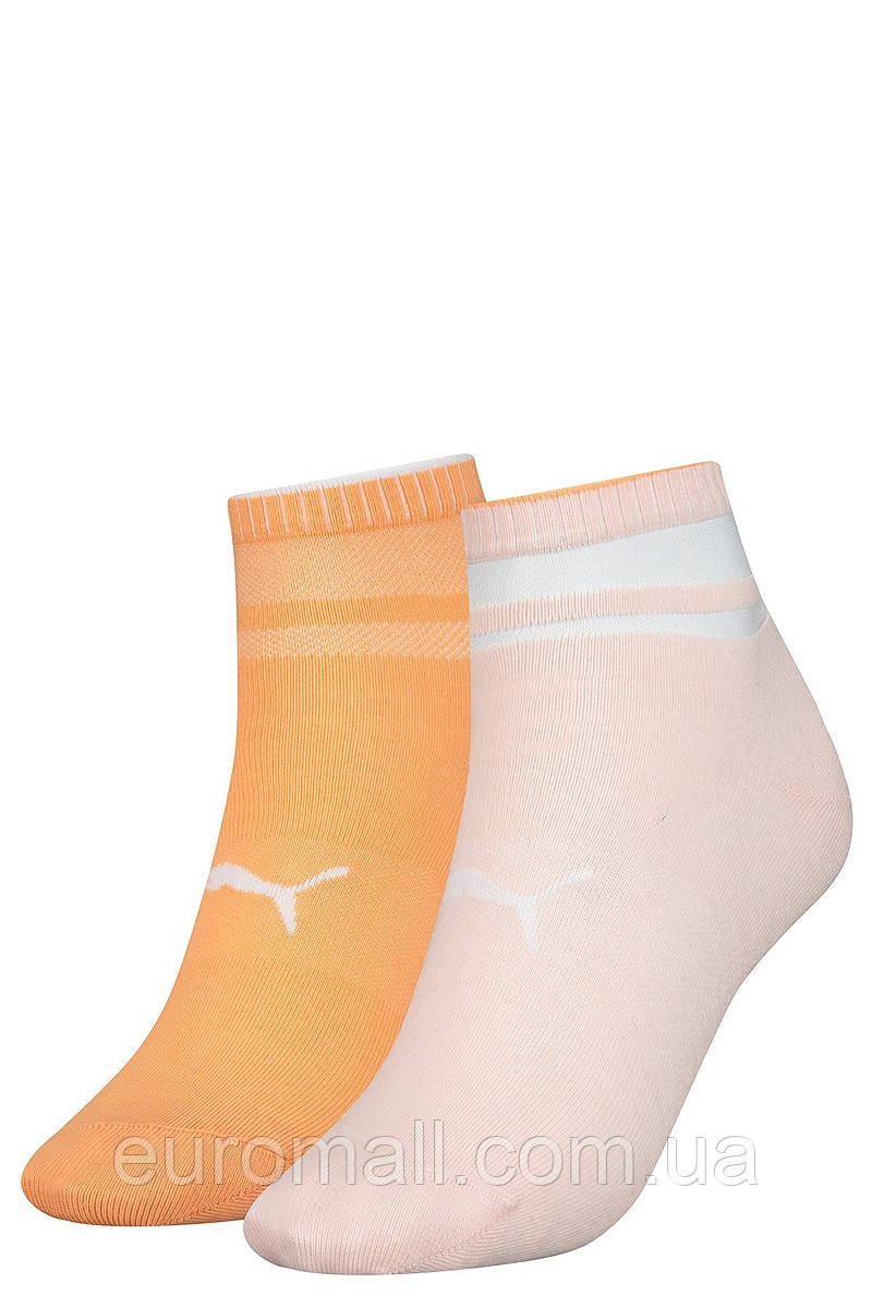 Шкарпетки Puma SHORT SOCK STRUCTURE 2P WOMEN персиковий, рожевий Уні 35-38