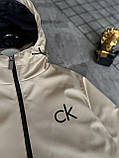Чоловіча куртка вітровка CALVIN KLEIN M2374 бежева, фото 4