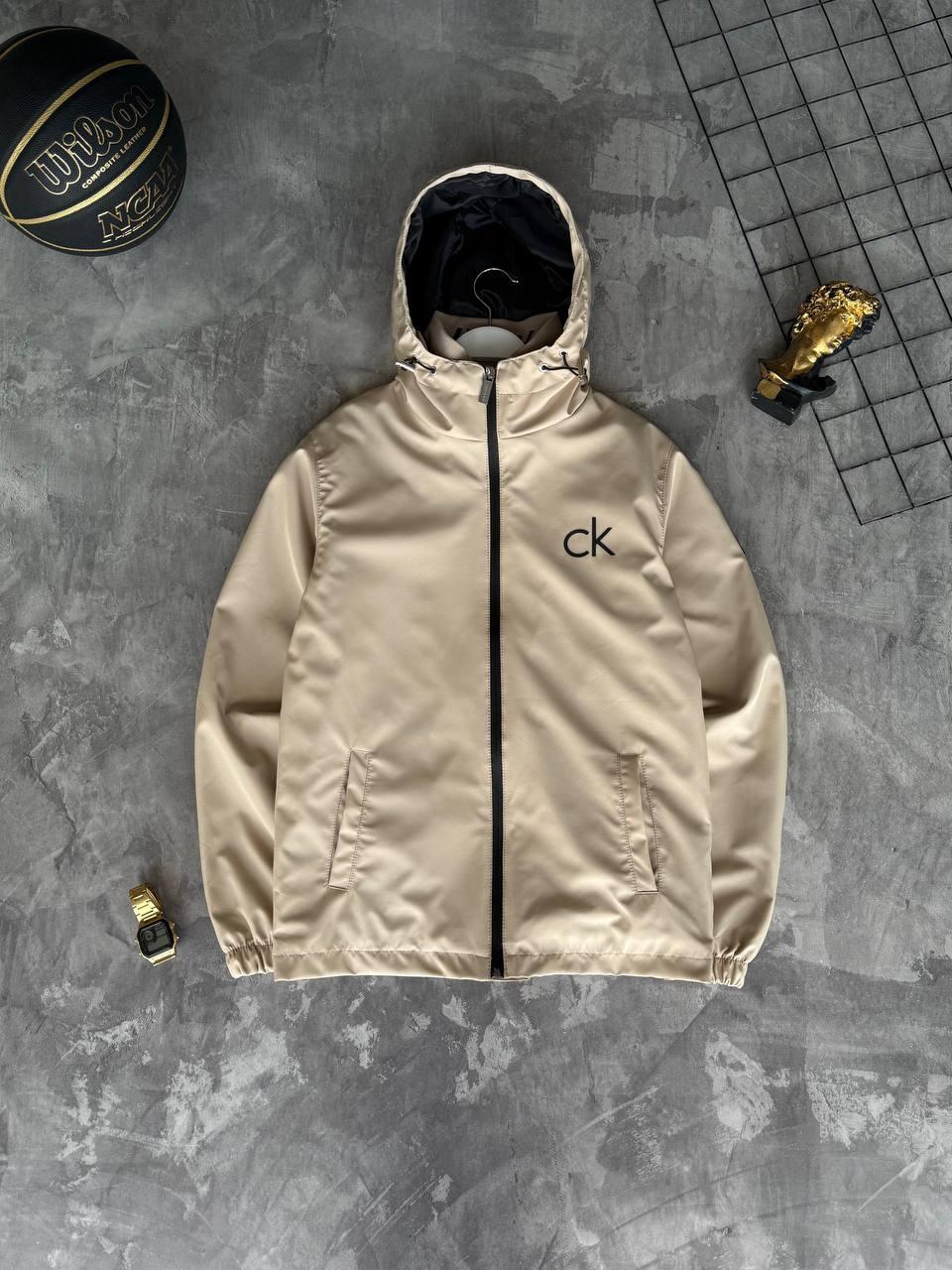 Чоловіча куртка вітровка CALVIN KLEIN M2374 бежева