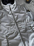 Чоловіча куртка вітровка STONE ISLAND M2373 сіра, фото 3