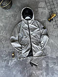 Чоловіча куртка вітровка STONE ISLAND M2373 сіра, фото 8