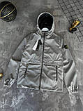 Чоловіча куртка вітровка STONE ISLAND M2373 сіра, фото 9