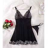 Мереживний жіночий пеньюар короткий – сексуальний одяг для відпочинку, подарунок для жінки, фото 8