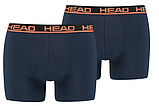 Труси-боксери Head BASIC BOXER 2P темно-синій, помаранчевий Чол XXL, фото 3