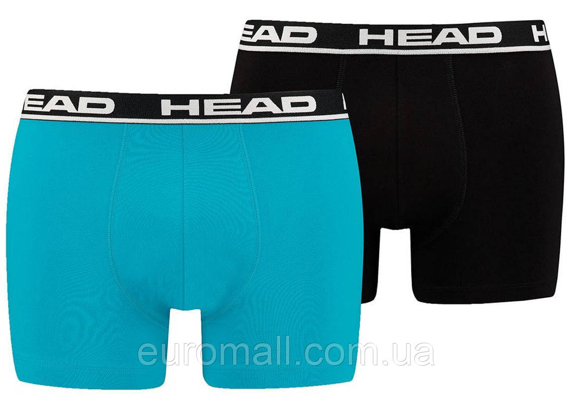 Труси-боксери Head BASIC BOXER 2P блакитний, чорний Чол XL