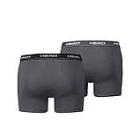 Труси-боксери Head BASIC BOXER 2P сірий Чол S, фото 4