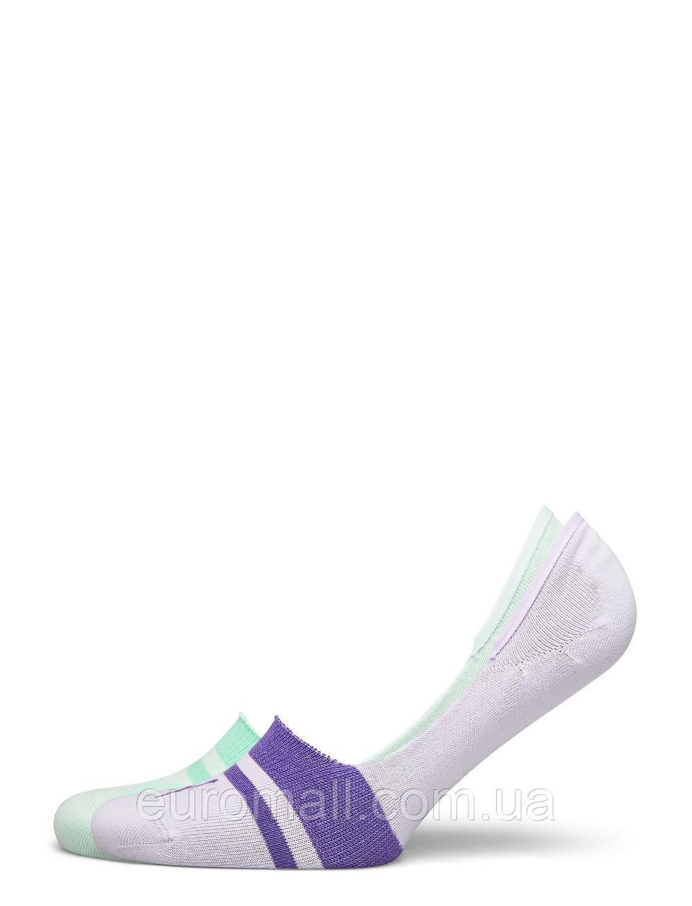 Шкарпетки Puma HERITAGE FOOTIE 2P UNISEX фіолетовий, м'ятний Уні 35-38