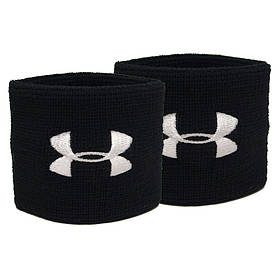 Напульсник UA Performance Wristbands-BLK чорний Чол UNI