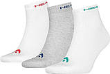 Шкарпетки Head QUARTER 3P UNISEX білий, сірий Уні 35-38, фото 3