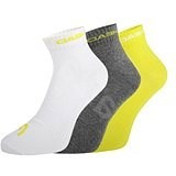 Шкарпетки Head QUARTER 3P UNISEX жовтий, сірий, білий Уні 35-38