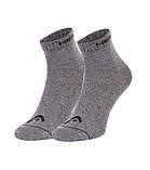 Шкарпетки Head QUARTER 3P UNISEX блакитний, сірий, чорний Уні 35-38, фото 3