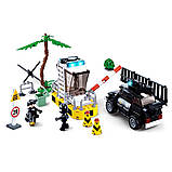 Конструктор SLUBAN M38-B0772 Прикордонний контрольний пункт деталей - 373 штуки, фото 5