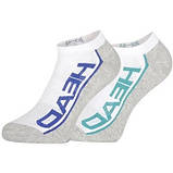 Шкарпетки Head PERFORMANCE SNEAKER 2P UNISEX білий, сірий, мультиколор Уні 39-42, фото 3