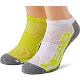 Шкарпетки Head PERFORMANCE SNEAKER 2P UNISEX жовтий, сірий, білий Уні 39-42, фото 3
