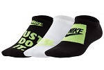 Шкарпетки Nike Y NK EVERYDAY LTWT NS 3PR - HB чорний, білий, зелений Діт 38-42, фото 4
