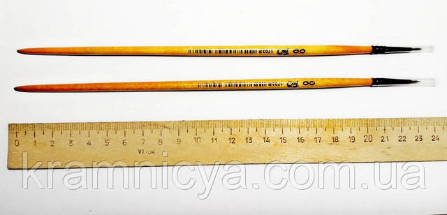 Пензлик художній FOX № 00 тонкий, нейлон, круглий (1703R00)