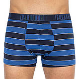 Труси-боксери Puma YD BOLD STRIPE BOXER 2P синій, чорний, білий Чол S, фото 5