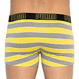 Труси-боксери Puma YD BOLD STRIPE BOXER 2P сірий, жовтий Чол L, фото 4