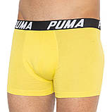 Труси-боксери Puma SPACEDYE STRIPE BOXER 2P сірий, жовтий Чол S, фото 4
