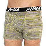 Труси-боксери Puma SPACEDYE STRIPE BOXER 2P сірий, жовтий Чол S, фото 7