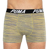 Труси-боксери Puma SPACEDYE STRIPE BOXER 2P сірий, жовтий Чол S, фото 6