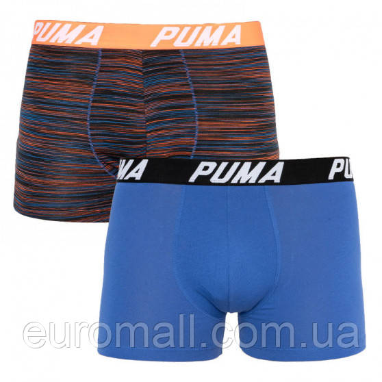 Труси-боксери Puma SPACEDYE STRIPE BOXER 2P синій, червоний Чол XL