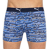 Труси-боксери Puma LOGO AOP BOXER 2P синій, білий Чол XL, фото 3