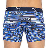 Труси-боксери Puma LOGO AOP BOXER 2P синій, білий Чол XL, фото 4